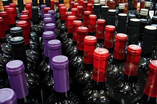 bottles in Thracian Valley Wine Cellars